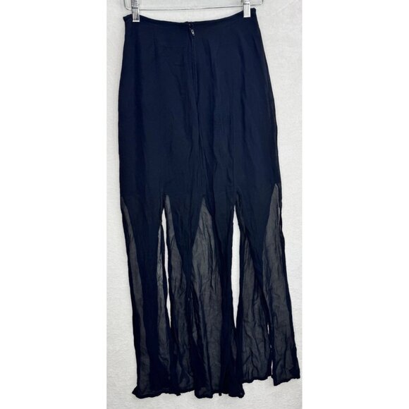 Tadashi Shoji Women's Size 6 Black Maxi Gore Vintage Skirt - Picture 7 of 12